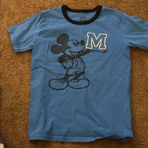 Disney Blue Mickey Mouse Short Sleeve Tee